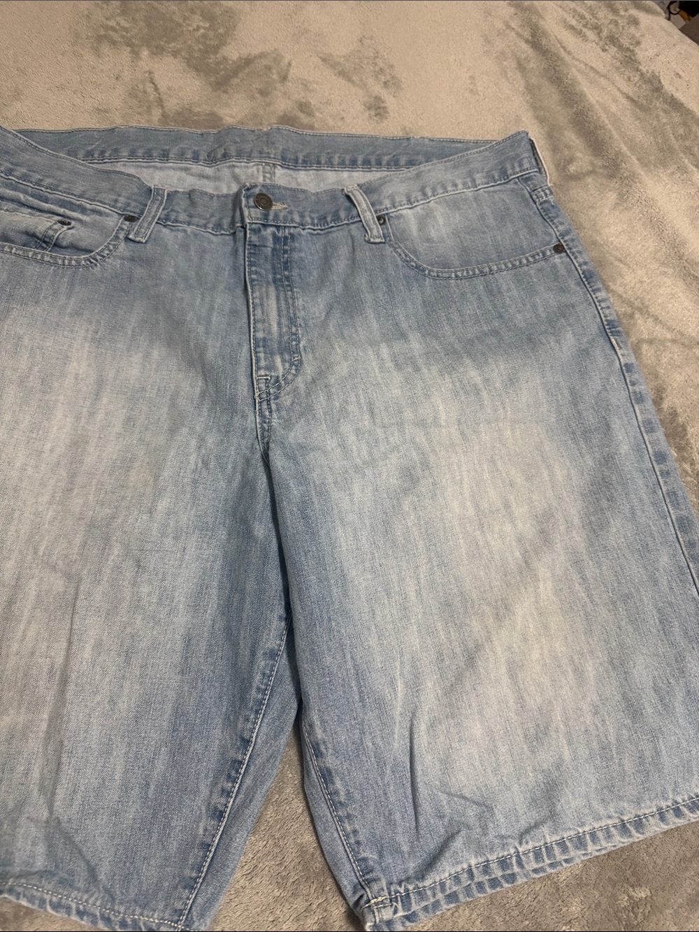 Old Navy Light Blue Denim Shorts with Branded Button